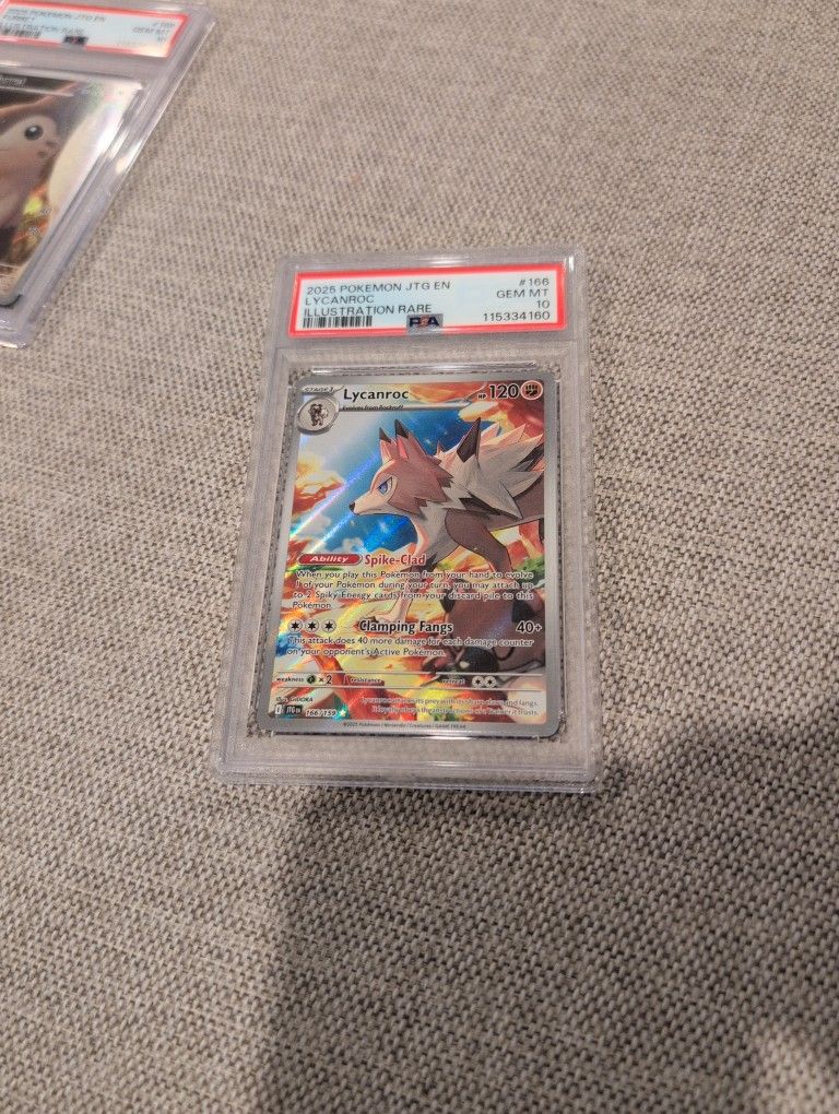 Pokemon Lyncanroc #166 Ir Psa10