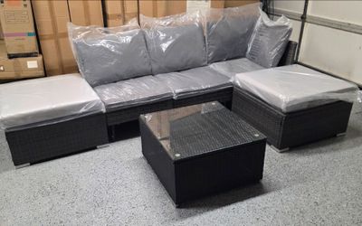 outdoor Rattan sectional patio set