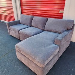*Free delivery* gray L sectional couch 3 piece covers come off sturdy clean Comfortable 
