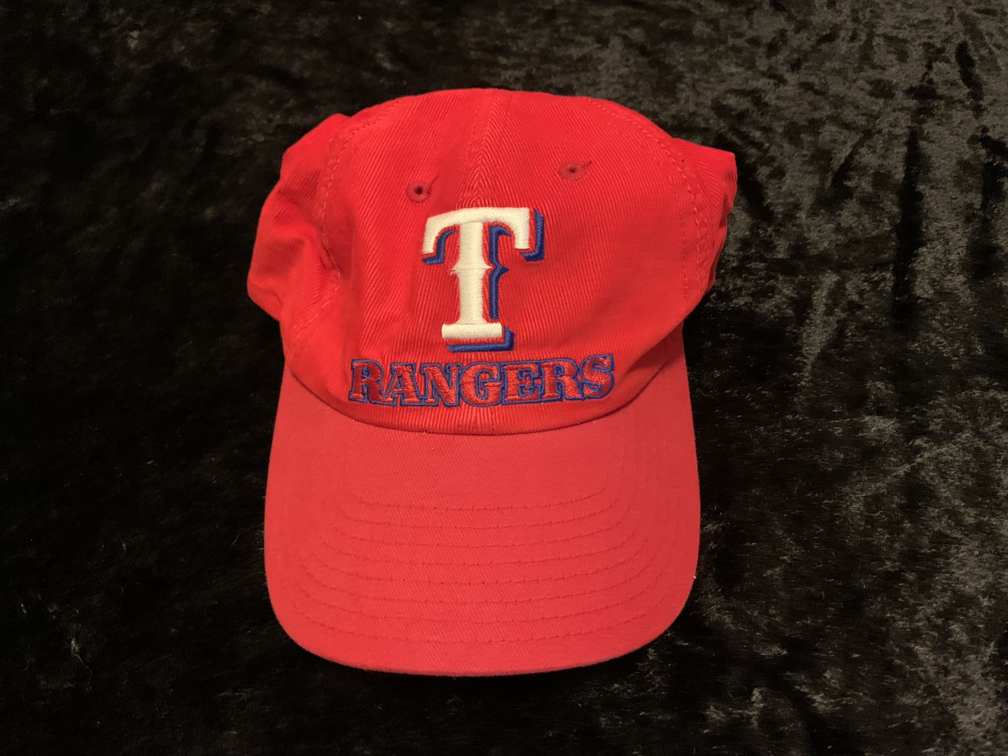 Vintage 90s Texas Rangers Corduroy Snapback Hat