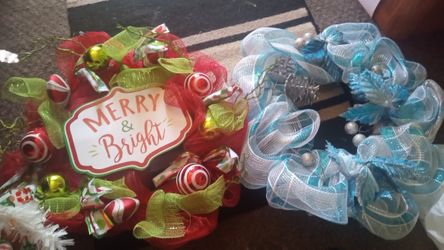 Christmas Wreaths Good Condition $5.00 Each 