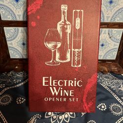 Electric Wine Opener Set- brand new