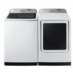 Samsung Top Load Washer and Gas Dryer