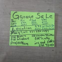Garage Sale Items