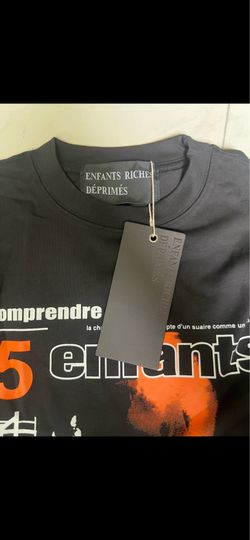 Enfants Riches Déprimés Comprendre Long-Sleeve T-Shirt Black Size L NWT