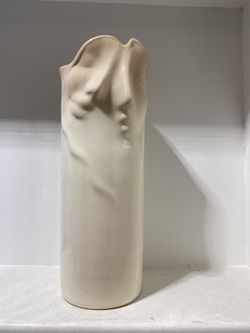 Unique Ceramic Vase w/ Faces