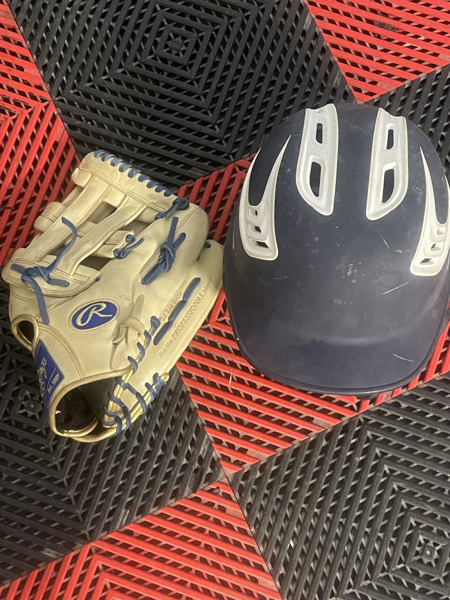 Rawlings Glove And Helmet