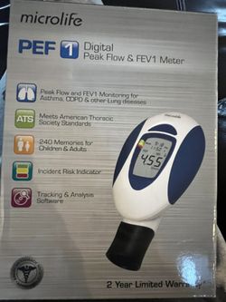 MicroLife Digital PEF 1 Meter & Smiths Medical 22-1200 Protex DHD Cliniflo Low-Flow Exerciser