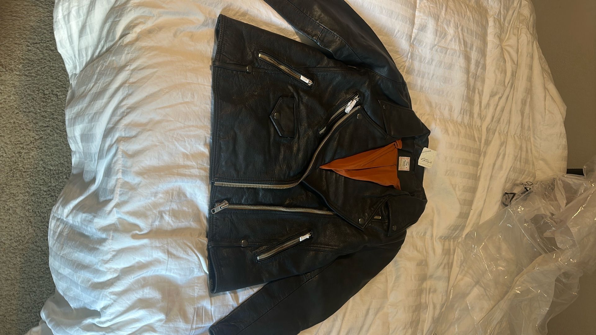 Free People Leather Jacket 