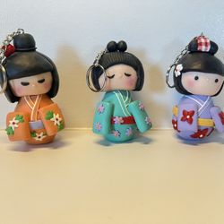 Japanese decorative  keychain 3 piense