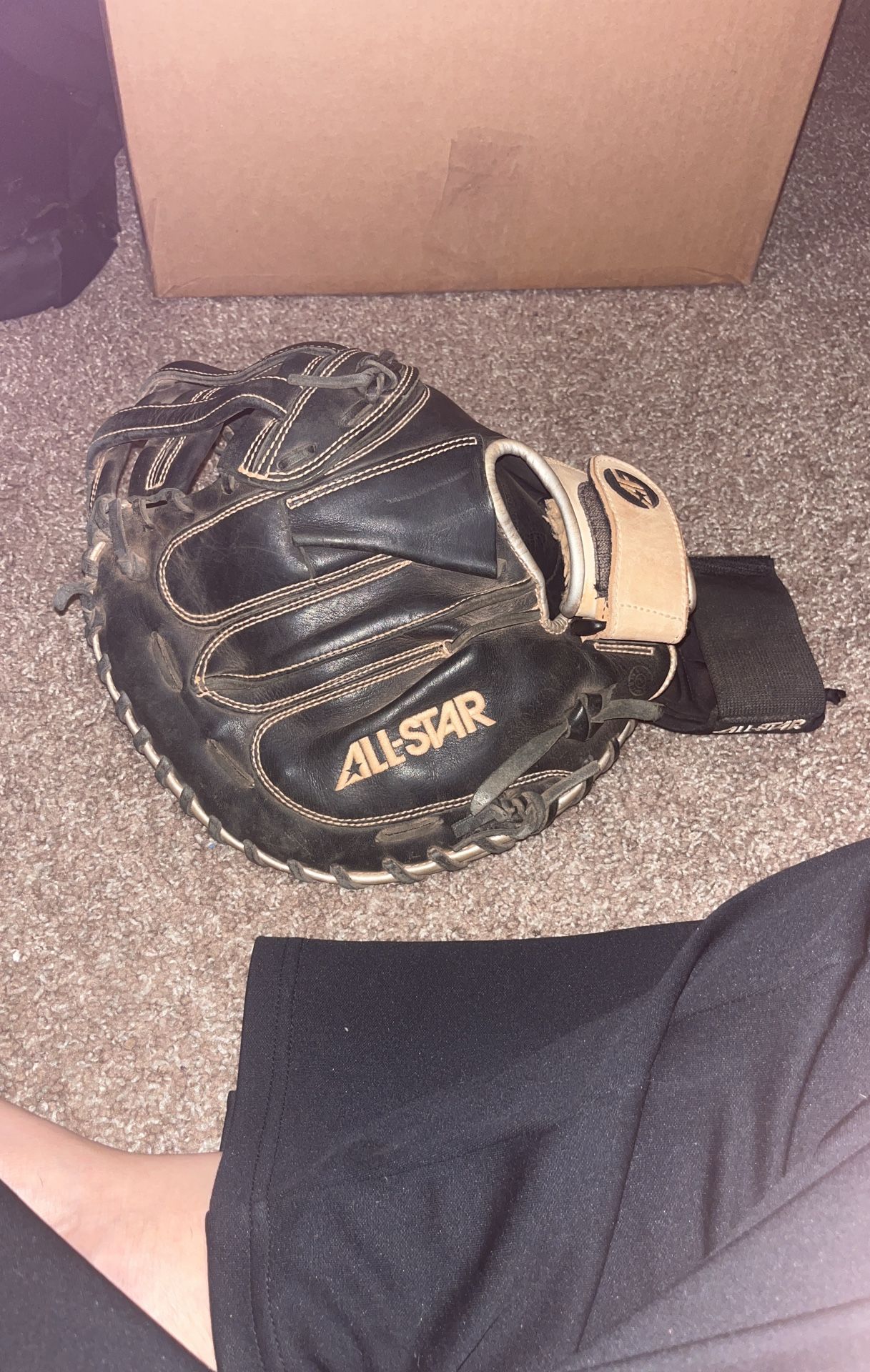All start softball catchers glove with wrist gaurd
