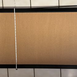 Quartet Cork Bulletin Board, 22" x 35", Black Frame