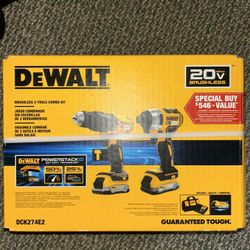 20V MAX POWERSTACK 2-Tool Combo Kit with 2 Batteries, Charger and Tool Bag