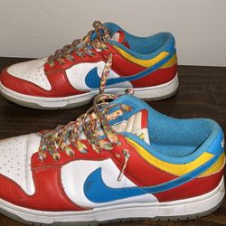 NIKE DUNK “fruity pebbles “ size 7  lebron james. no box