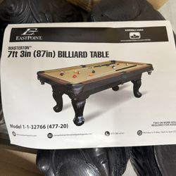 7ft 3in (87in) Pool Table 