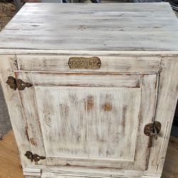 Just Finished This Vintage Cabinet. Gave It A Weathered Look 