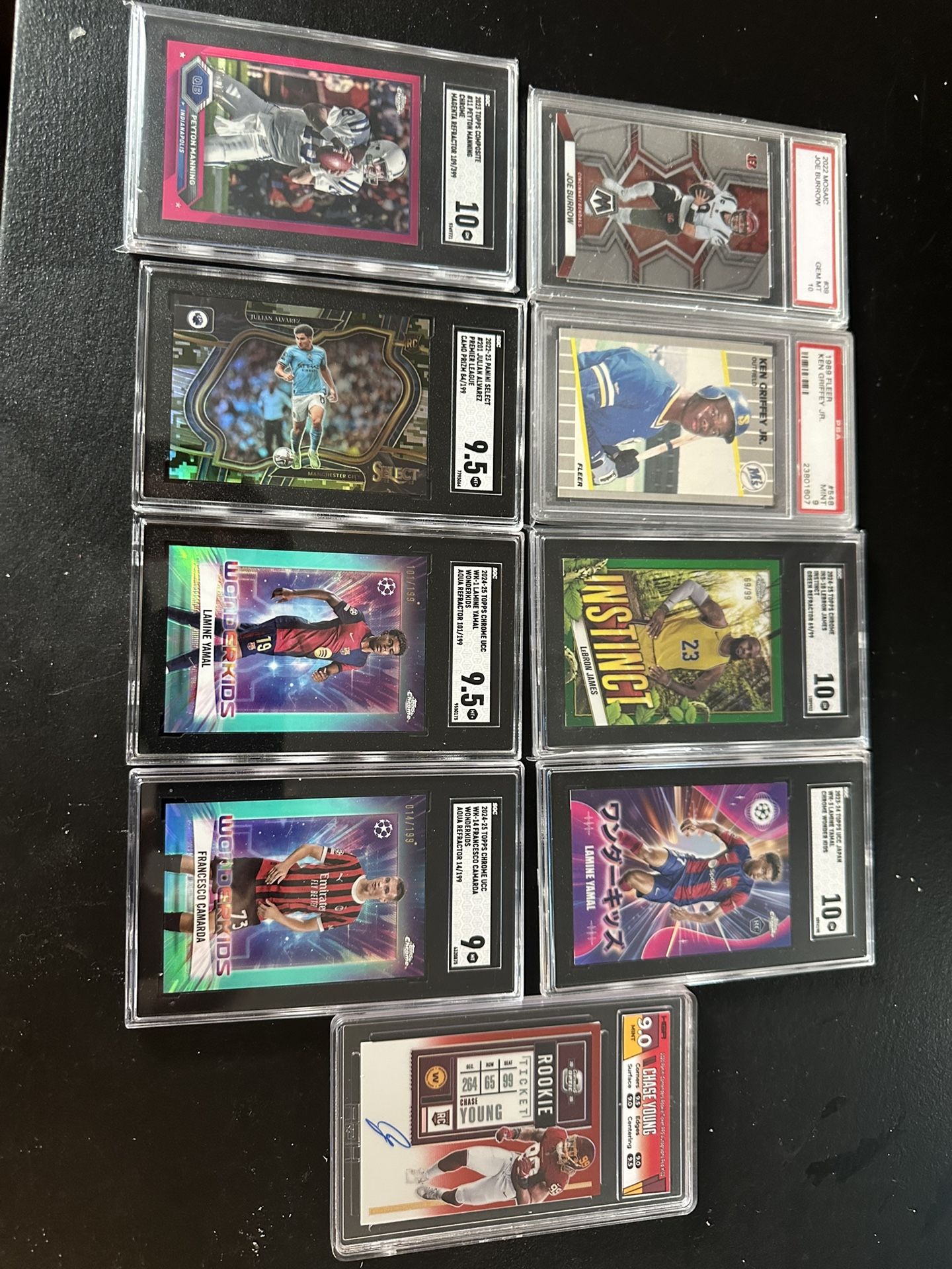 Lamine Yamal, Manning,  Lebron And Other Graded Cards