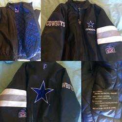 XL Leather Dallas Cowboys Jacket