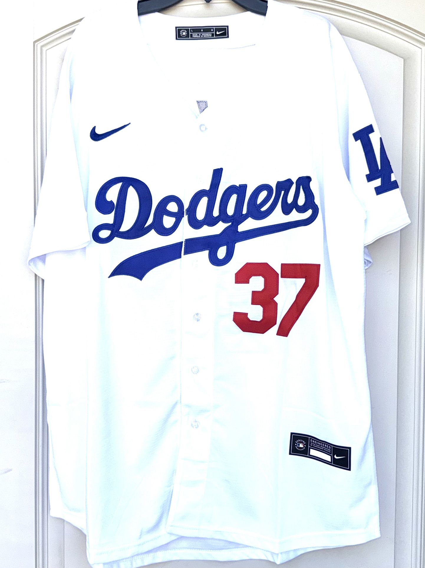 L + XL + 2X - DODGERS #37 TEOSCAR HERNANDEZ JERSEY