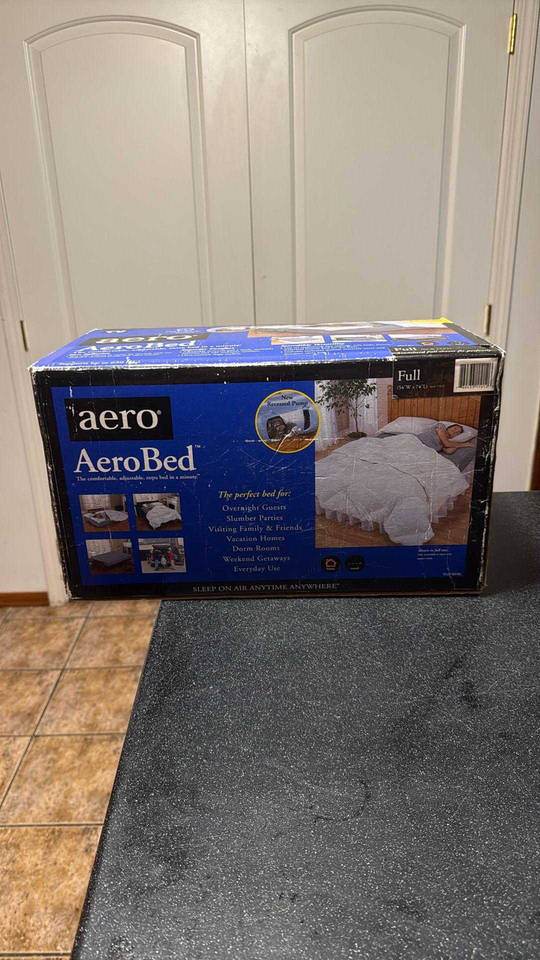 New In Box AeroBed With Recessed Pump Air Mattress