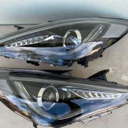 11-14 Hyundai Sonata LED DRL Projector Headlights Luces Calaveras Micas Faros Faroles Headlamps 