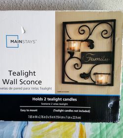 Wall decor candle holder