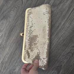 Gold Sequin ALDO Clutch – Chain Strap – Evening Bag