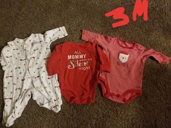 3 month christmas baby clothes lot