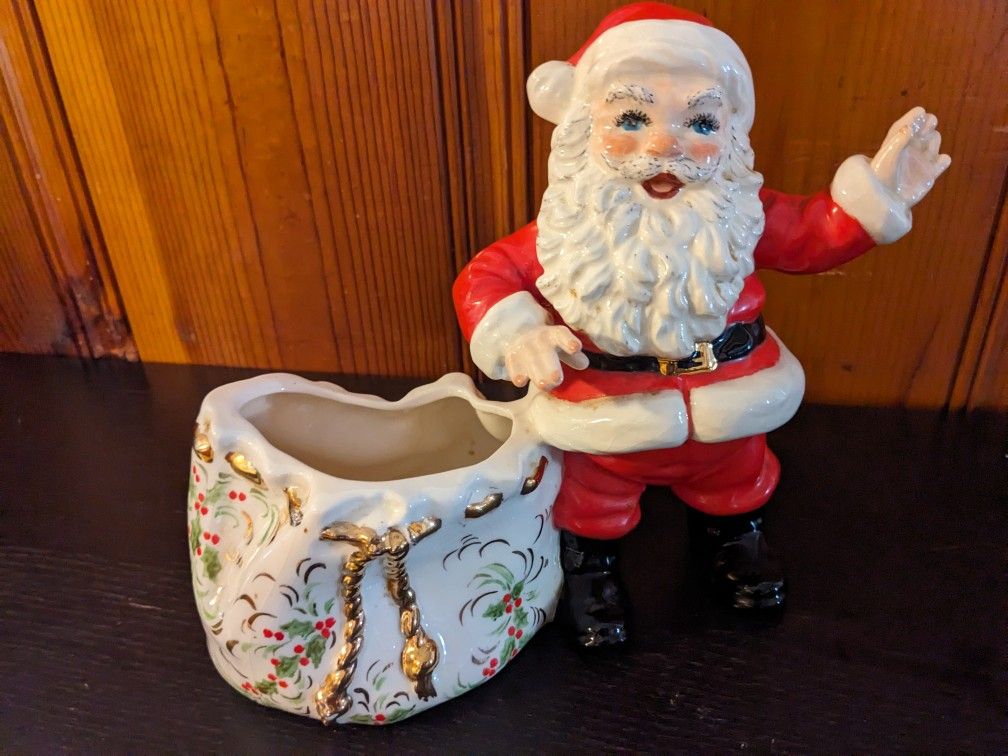 Vintage Santa with Toy Bag