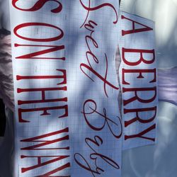 A Berry Sweet Baby Is on the way Sticker Vinyl