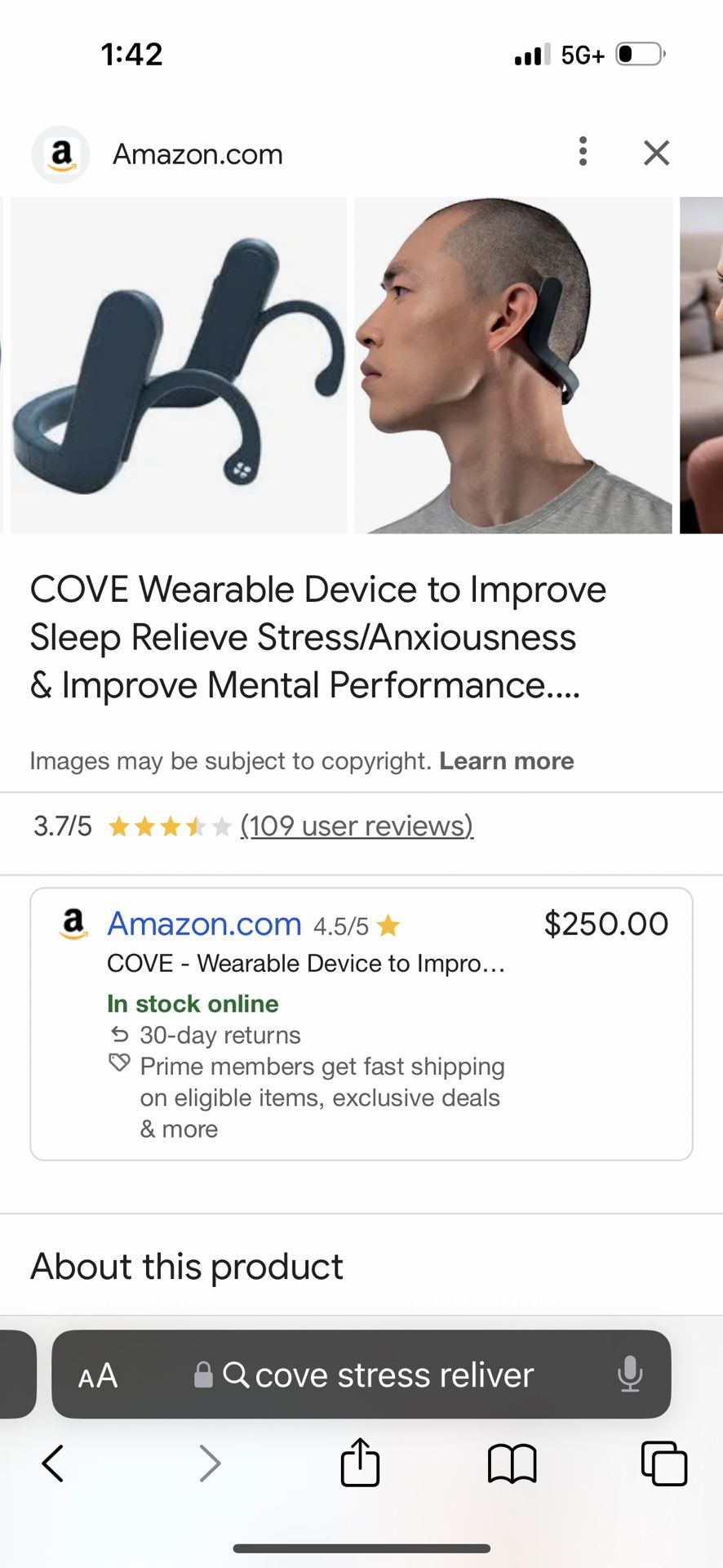 Cove Wearable Head Set