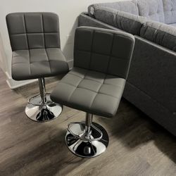 GREY & Silver BARSTOOLS 🖤🤍🖤🤍🖤🤍