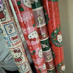 HELLO KITTY WRAPPING PAPER