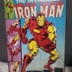 Marvel Iron Man Comic Cover Wall Plaque 19x13