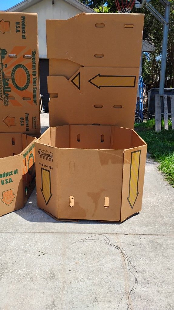 24" ClimaBin Heavy Duty Corrugated Cardboard Produce Bins