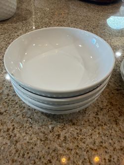 White Ceramic Set of 12