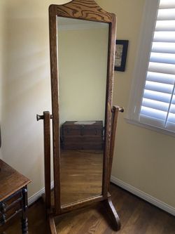 Custom Hand Made Mirror Solid Oak $65