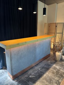 Custom 8' Bar / Reception Counter with Underlighting – $950 OBO