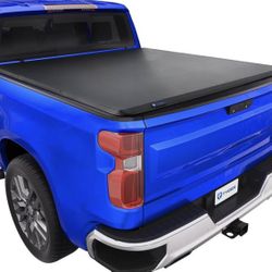 Tyger Auto T3 Soft Tri-Fold Truck Bed Tonneau Cover Compatible With 2019-2026 Chevy Silverado
