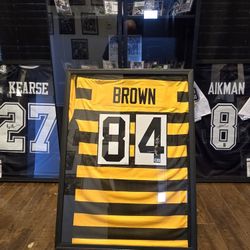 Antonio Brown Autographed Bumblebee Jeresy Beckett Witnessed  Sale Or Trade