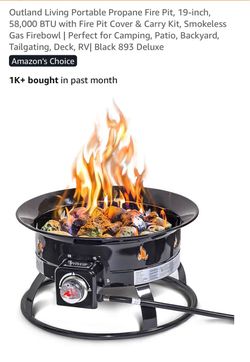 NIB 19” Portable Propane Fire Pit