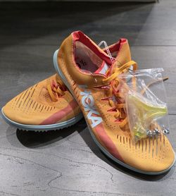 Hoka U Cielo X LD Spike Sneaker Shoes Unisex Orange (M9.5/W11;M14/W15;M12/W13.5)
