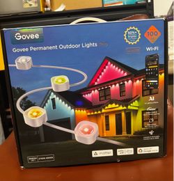 Govee Permanent Outdoor Lights Pro, 100ft with 60 RGBIC LED Lights for Daily & Accent Lighting