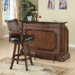 Brand New Warm Brown Bar Unit