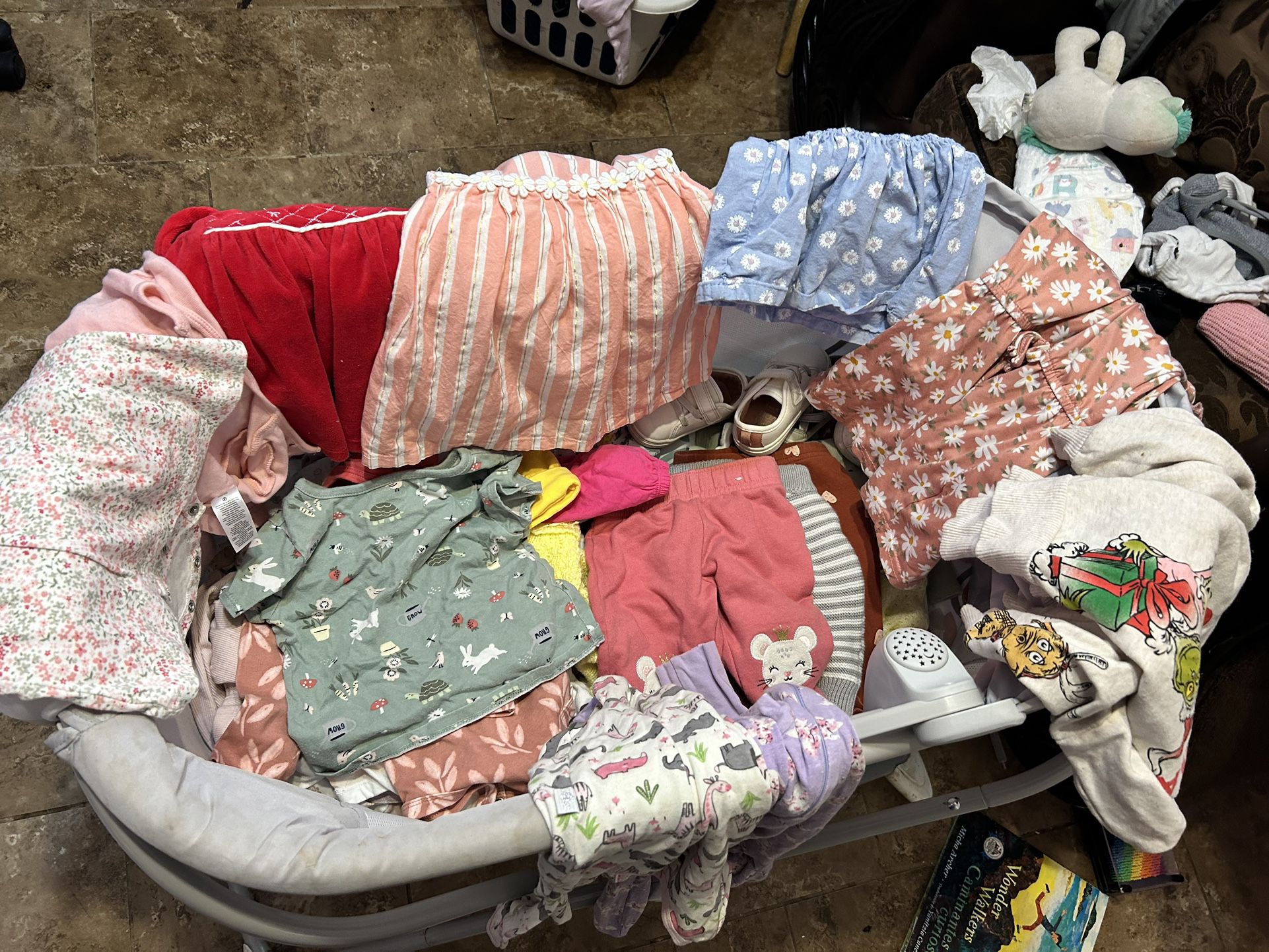 Girl Clothes And Crib