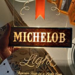 Vintage Michelob Light Beer Advertising Lighted Sign