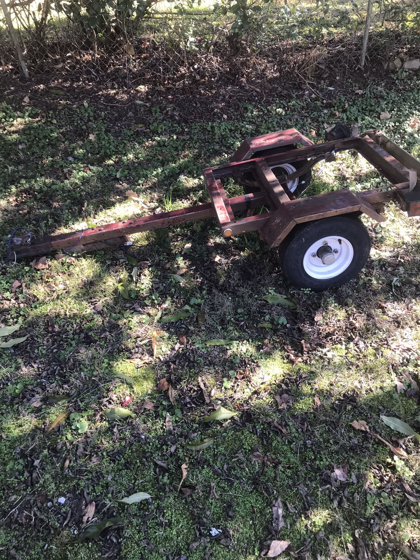 Pull Behind Motorcycle Trailer 2ft By 3ft