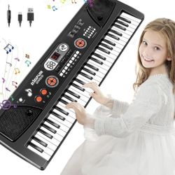 Keyboard Piano for Kids Beginners 61 Key Electronic Piano Keyboard with LED Screen
