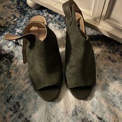 Olive Green Heels Size 8 1/2