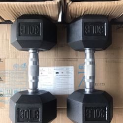New Hex Dumbbells 💪 (2x30Lbs) for $48 Firm